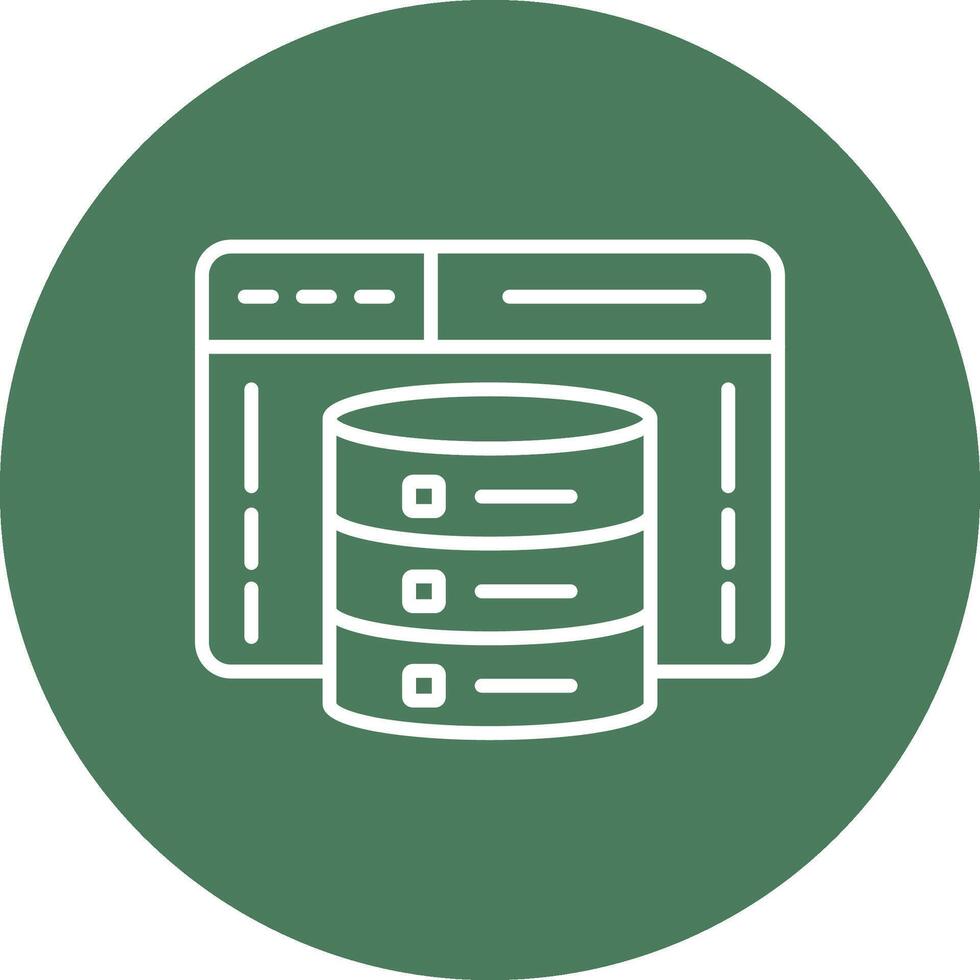 Web Development Line Multi Circle Icon vector