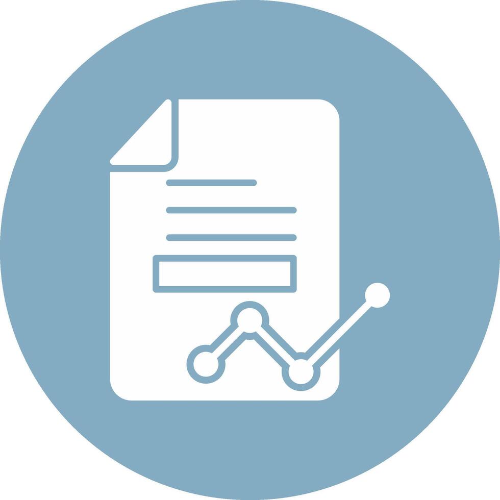 Data Report Glyph Multi Circle Icon vector