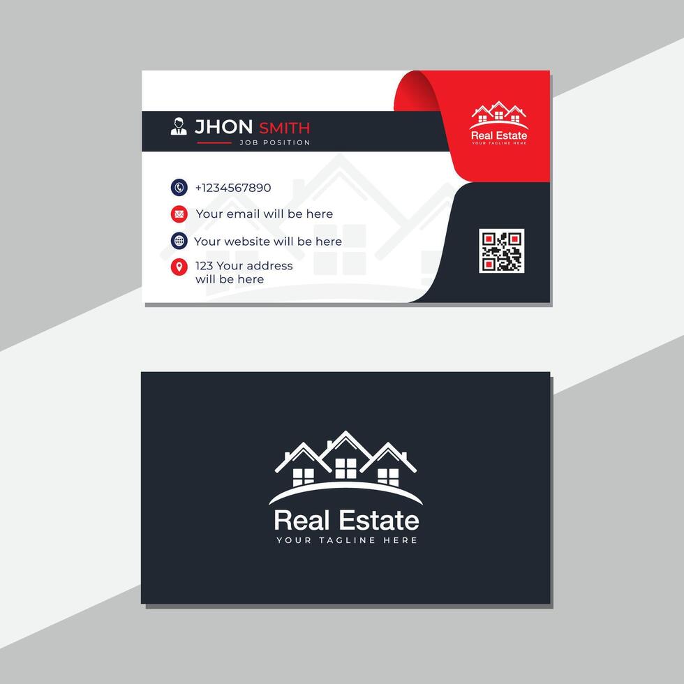 Real estate professional business card template design 43359282 Vector Real estate professional business card template design 43359282 Vector