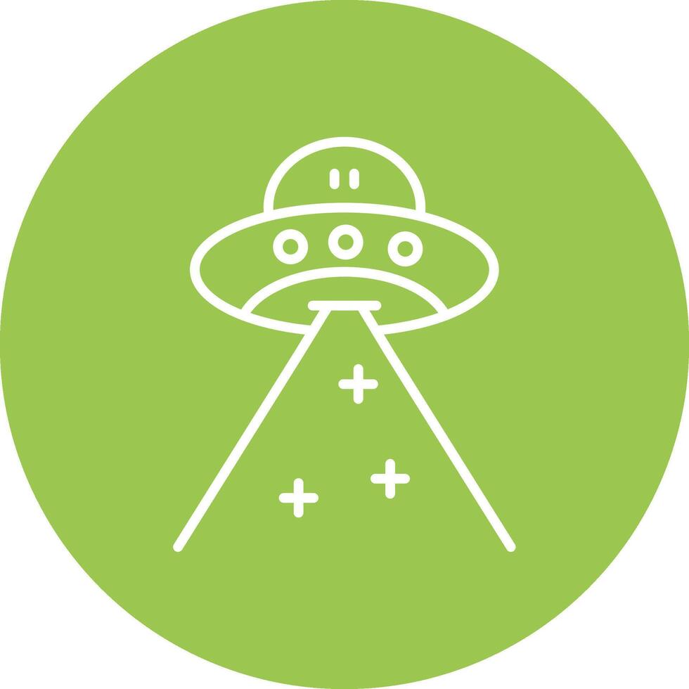 Ufo Line Multi Circle Icon vector