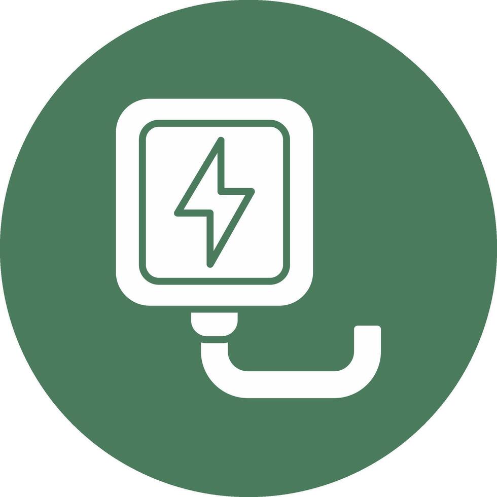 Wireless Charger Glyph Multi Circle Icon vector