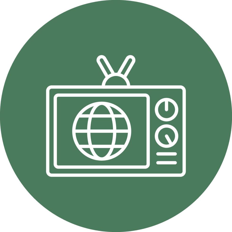 News Line Multi Circle Icon vector