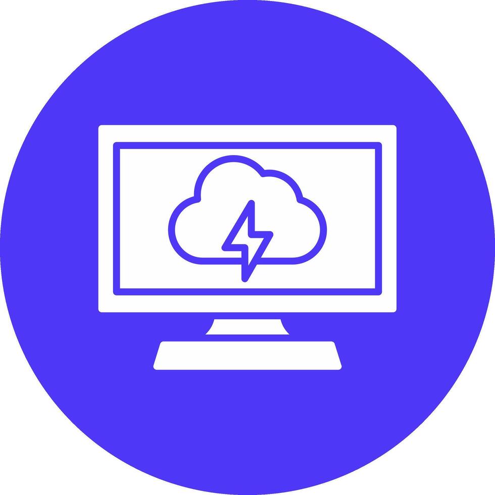 Computing Glyph Multi Circle Icon vector