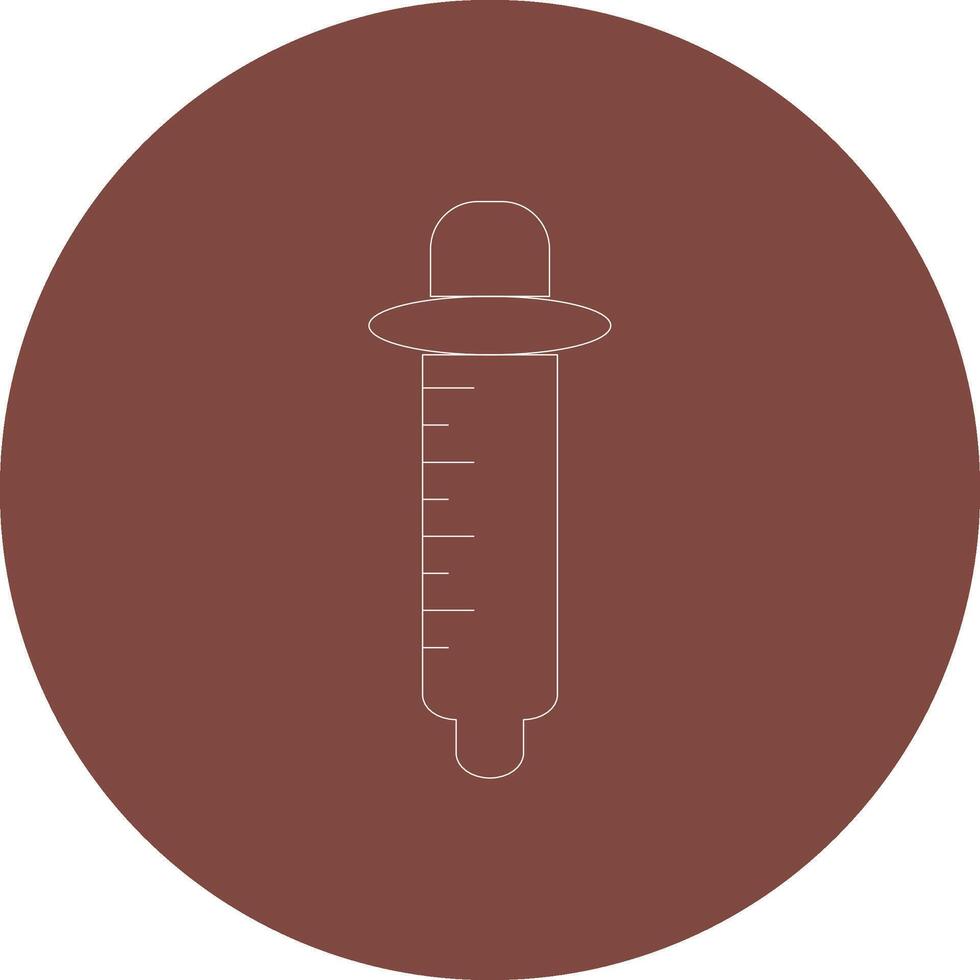 Pipette Line Multi Circle Icon vector