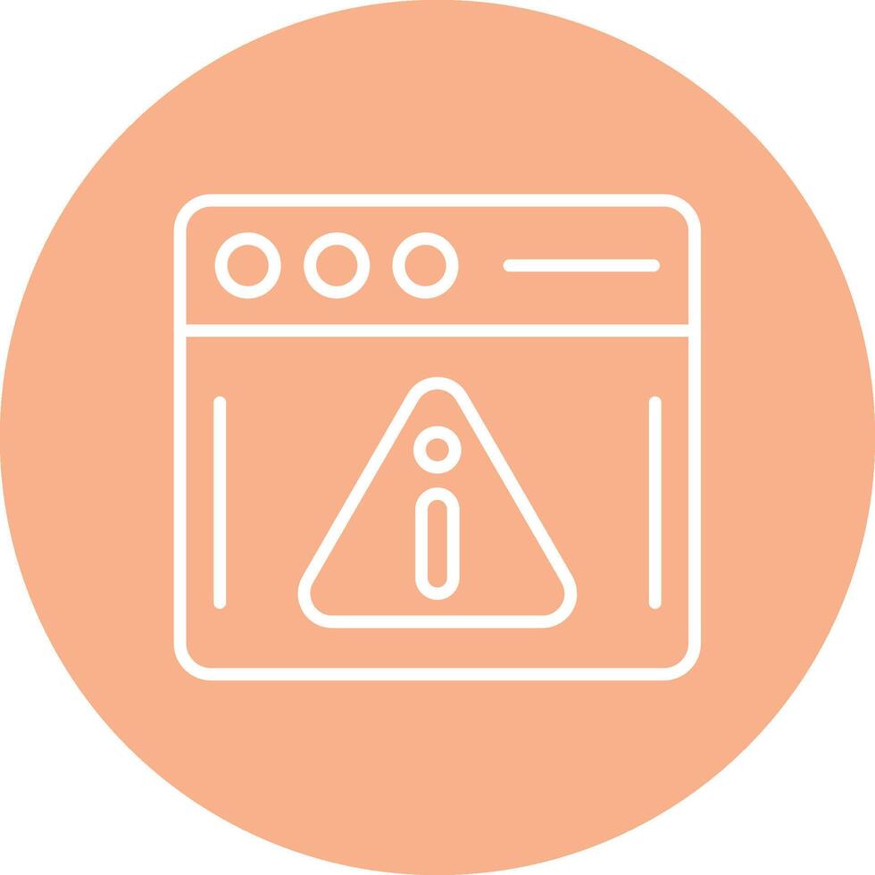 Warning Line Multi Circle Icon vector