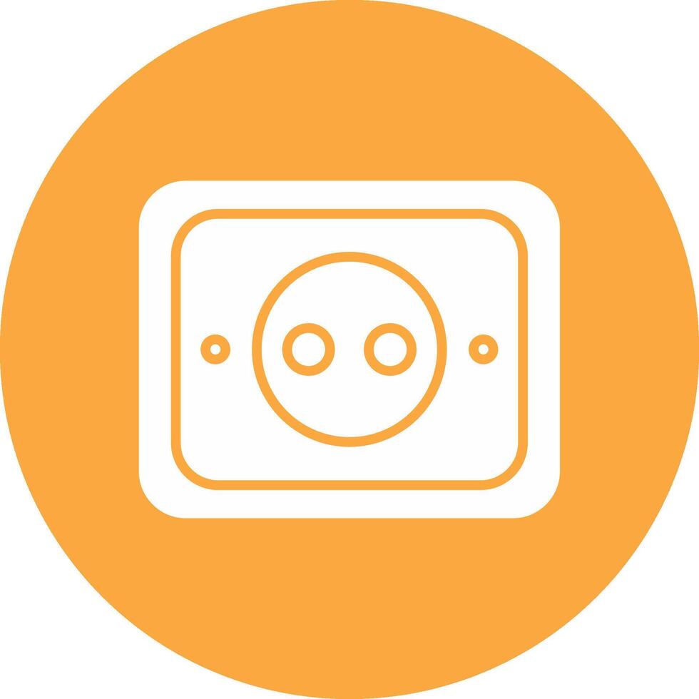 Socket Glyph Multi Circle Icon vector