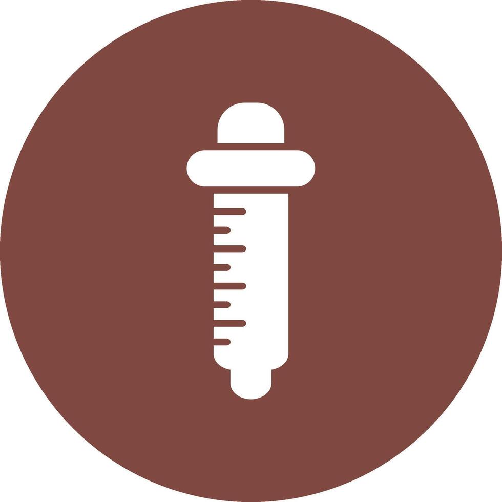 Pipette Glyph Multi Circle Icon vector