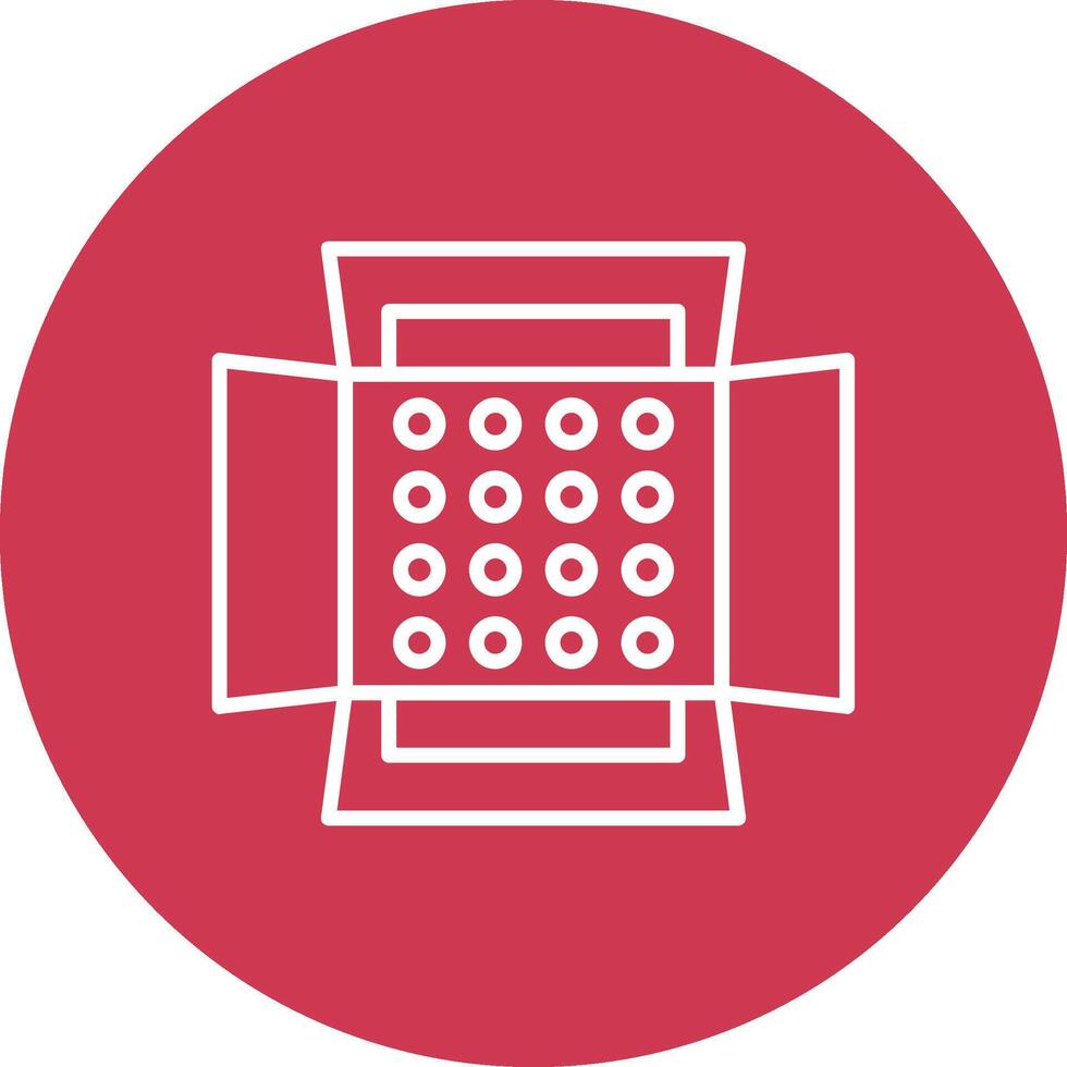 Soft Box Line Multi Circle Icon vector