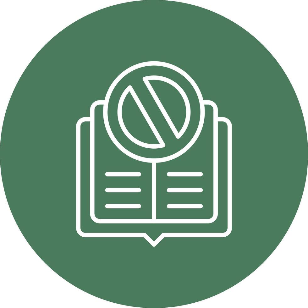 Rejected Line Multi Circle Icon vector