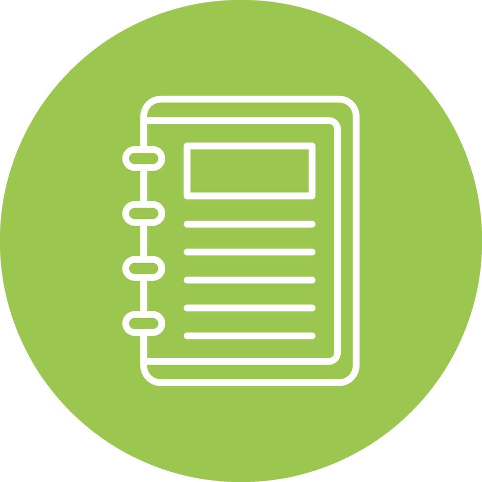 Take Note Line Multi Circle Icon vector