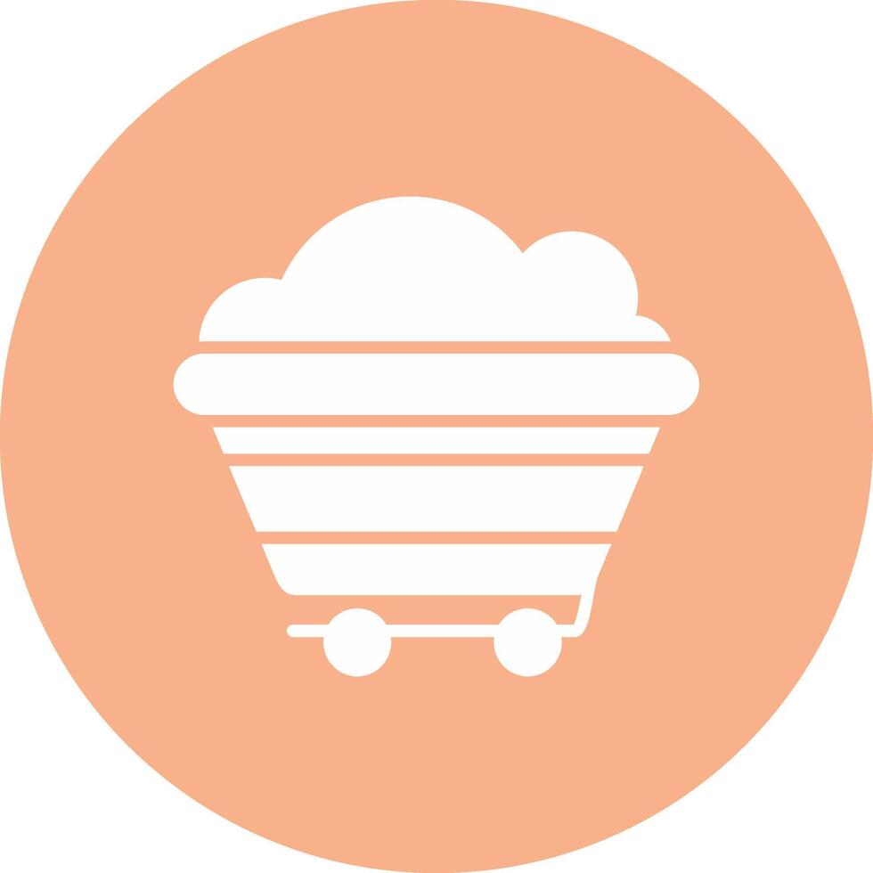 Coal Glyph Multi Circle Icon vector
