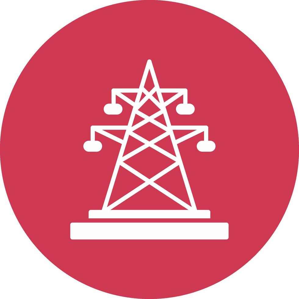 Electric Glyph Multi Circle Icon vector