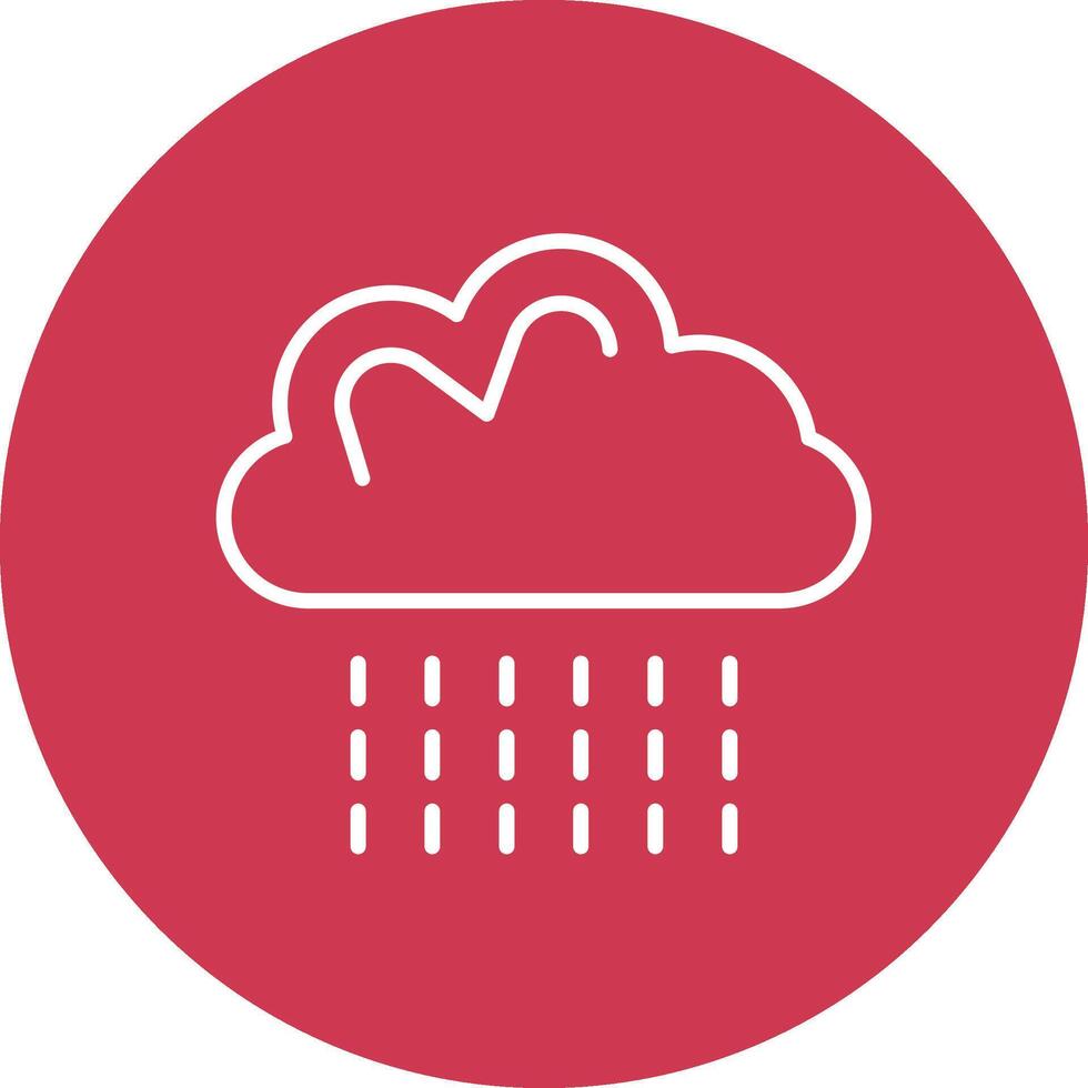 Weather Line Multi Circle Icon vector