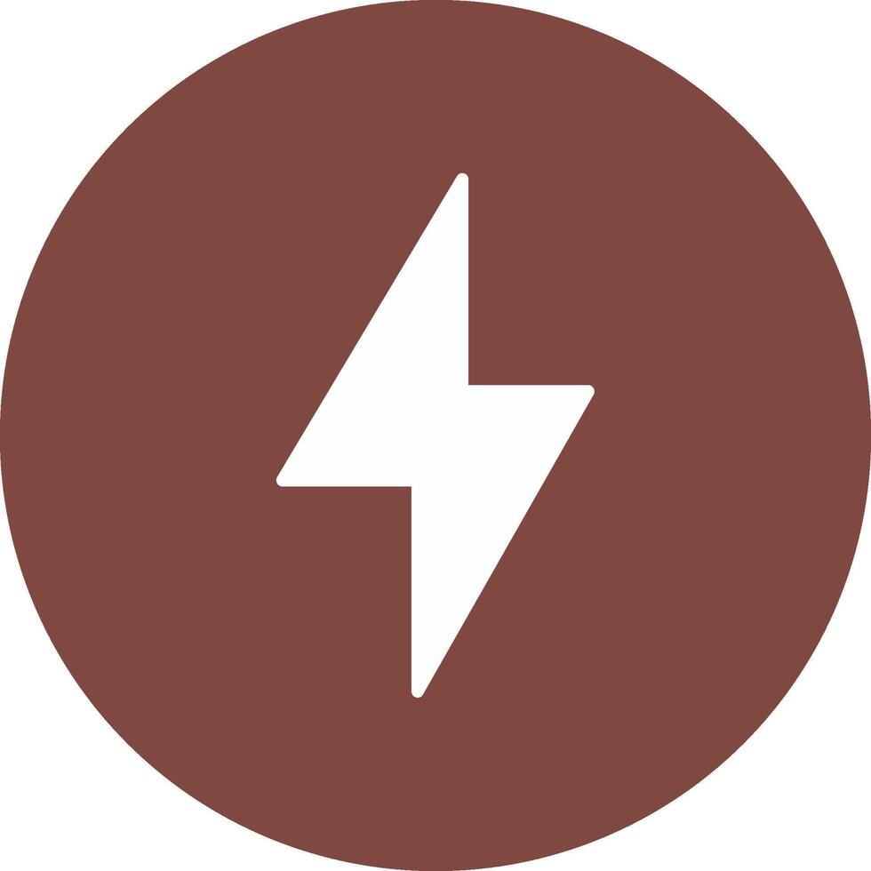 Thunder Bolt Glyph Multi Circle Icon vector