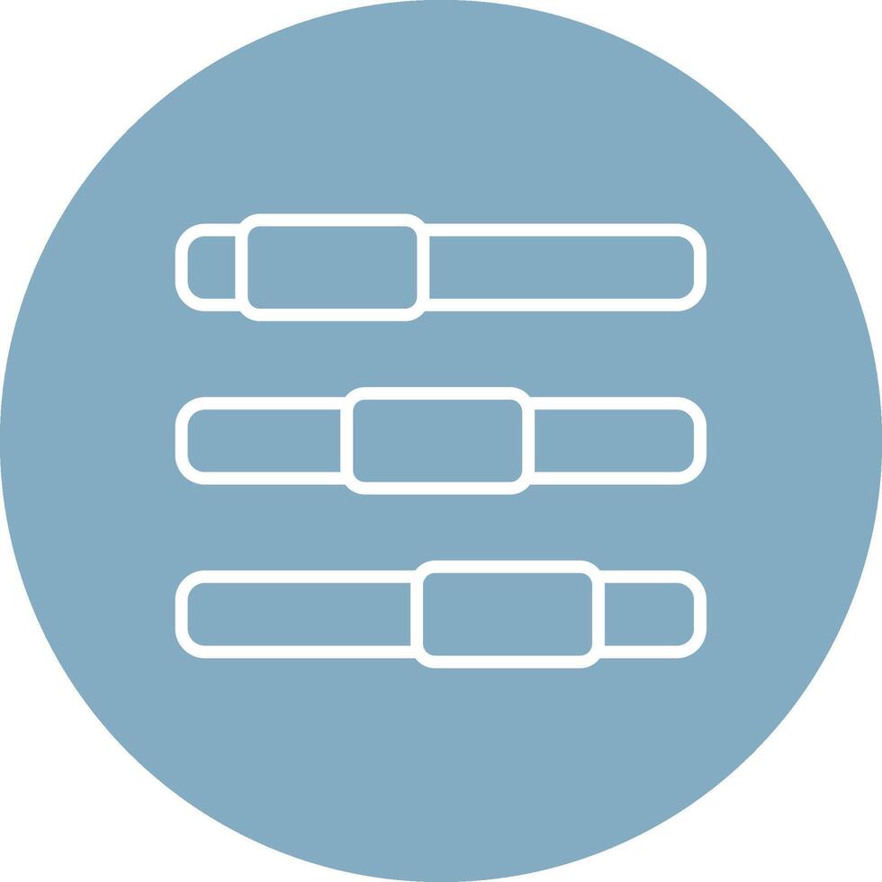 Progress Bar Line Multi Circle Icon vector