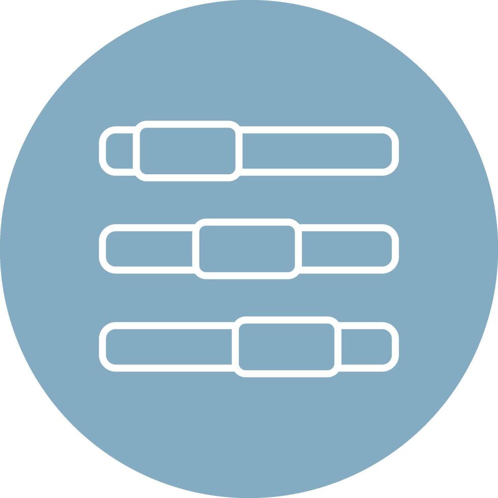 Progress Bar Line Multi Circle Icon vector