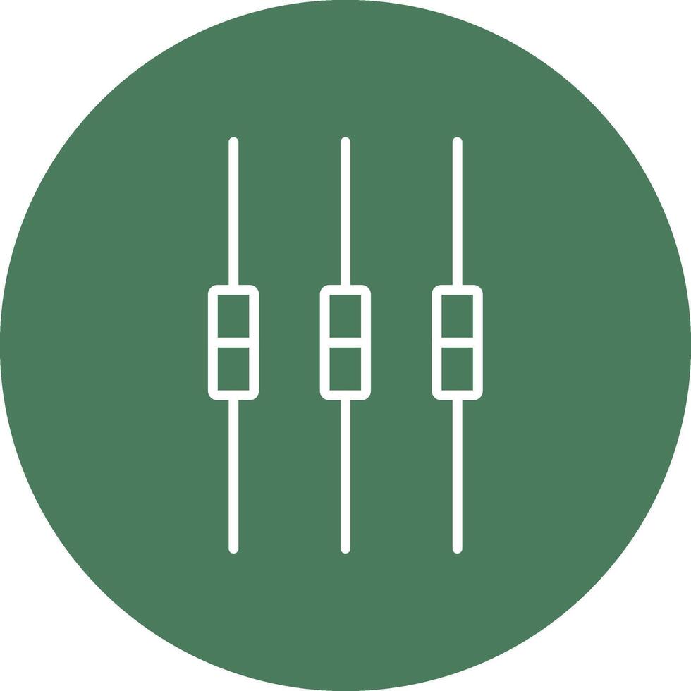 Box Plot Line Multi Circle Icon vector