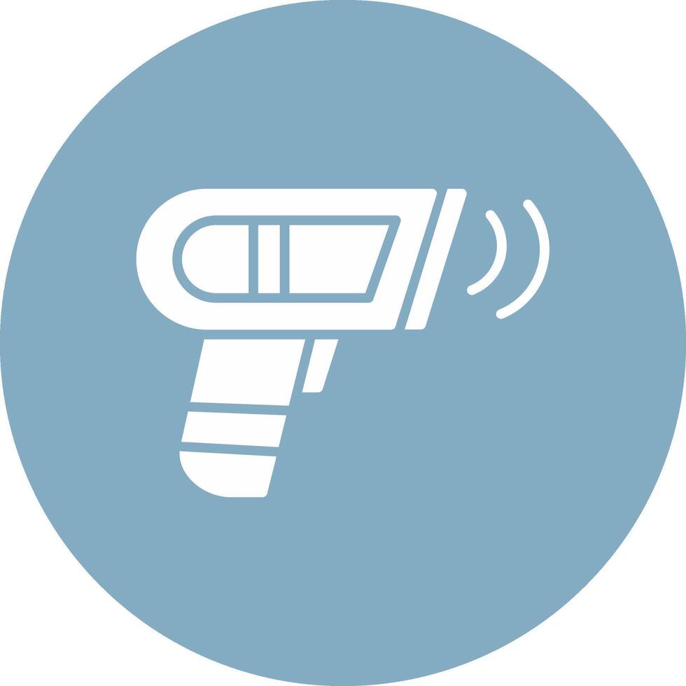 Barcode Scan Glyph Multi Circle Icon vector