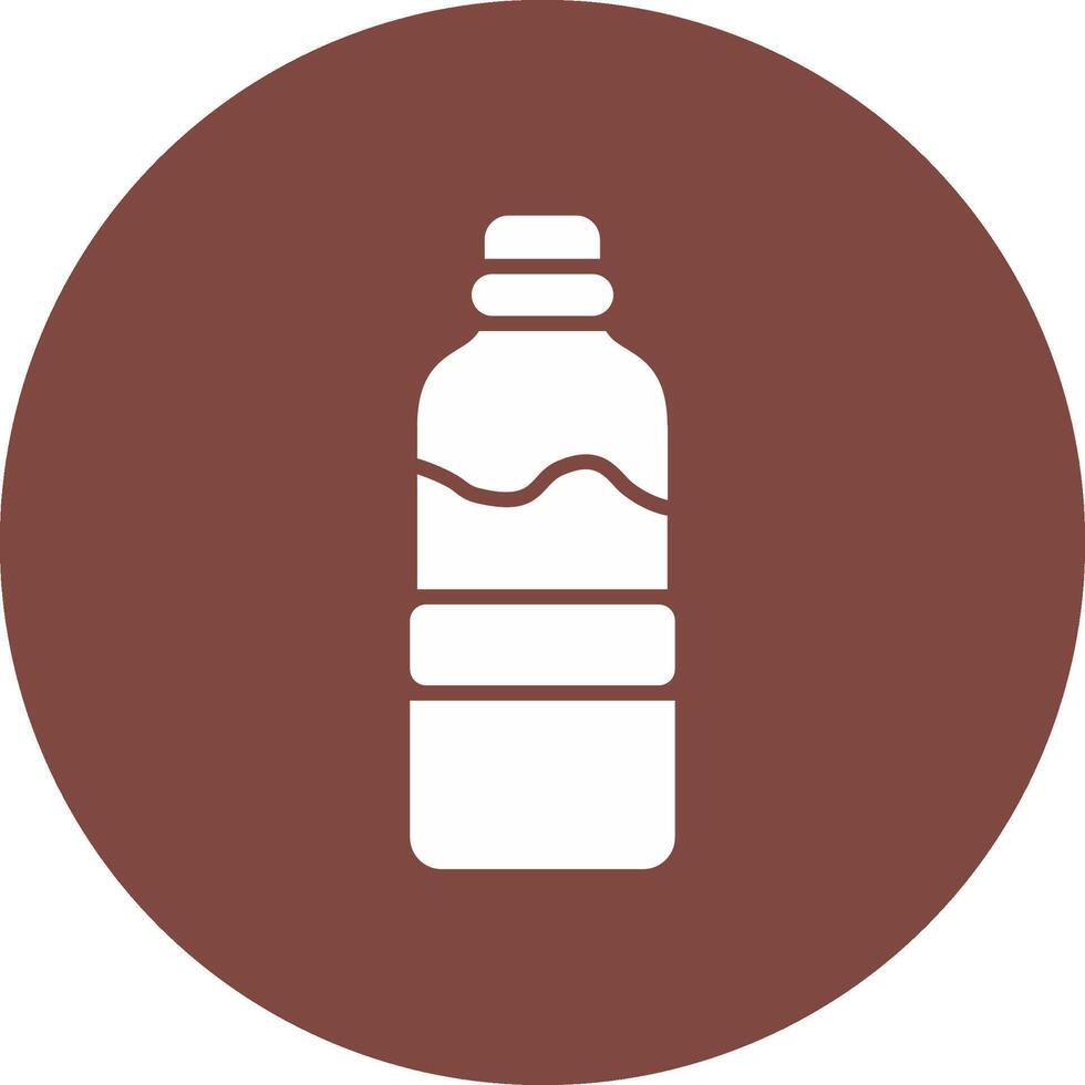 Water Bottle Glyph Multi Circle Icon vector