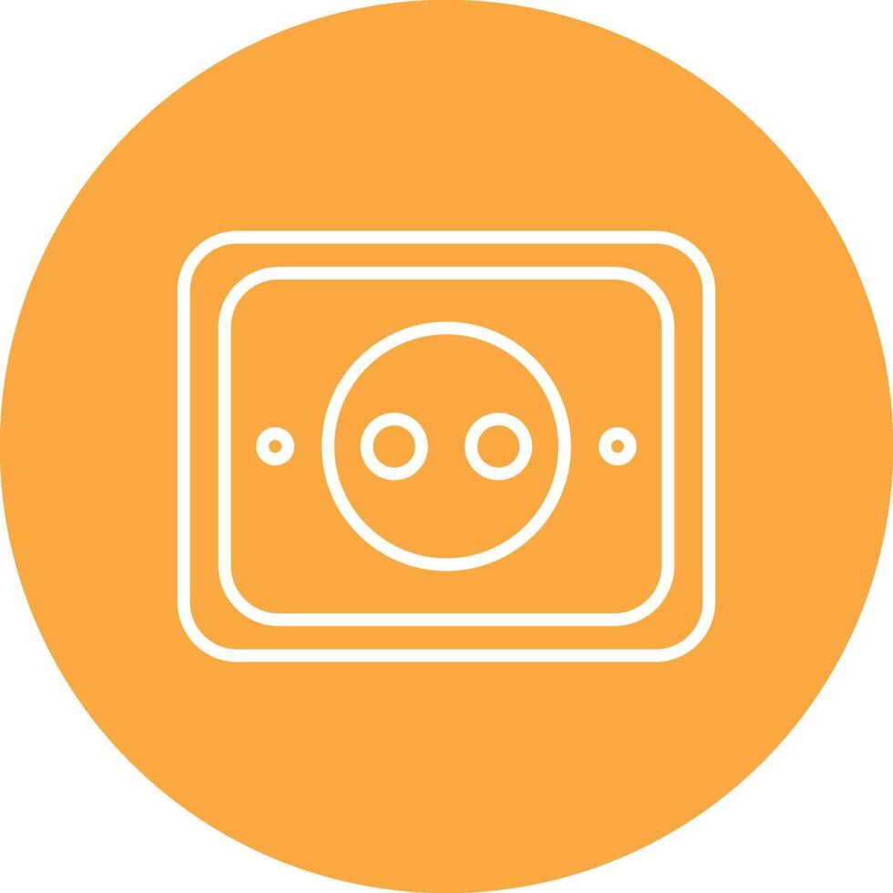 Socket Line Multi Circle Icon vector