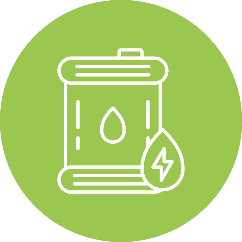 Oil Line Multi Circle Icon vector
