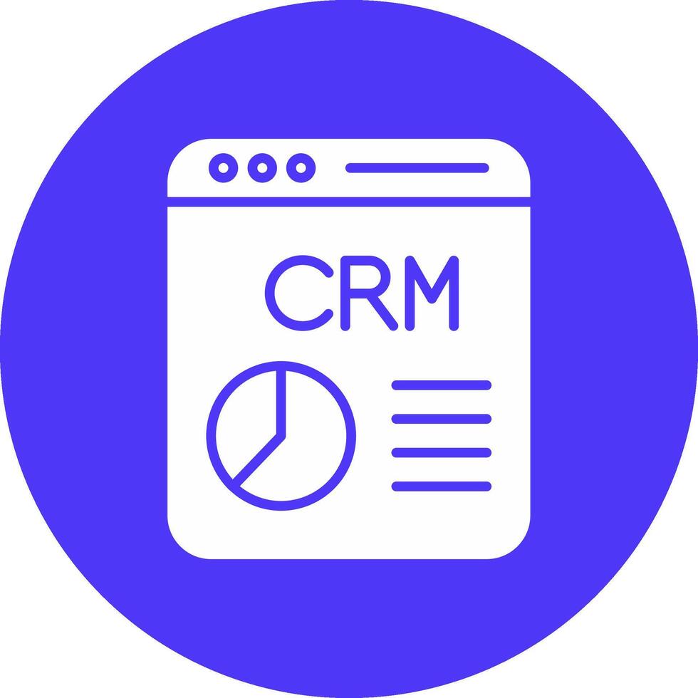 CRM Glyph Multi Circle Icon vector