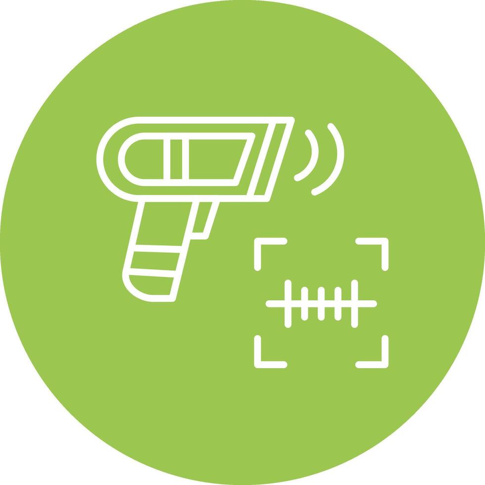 Scanning Line Multi Circle Icon vector