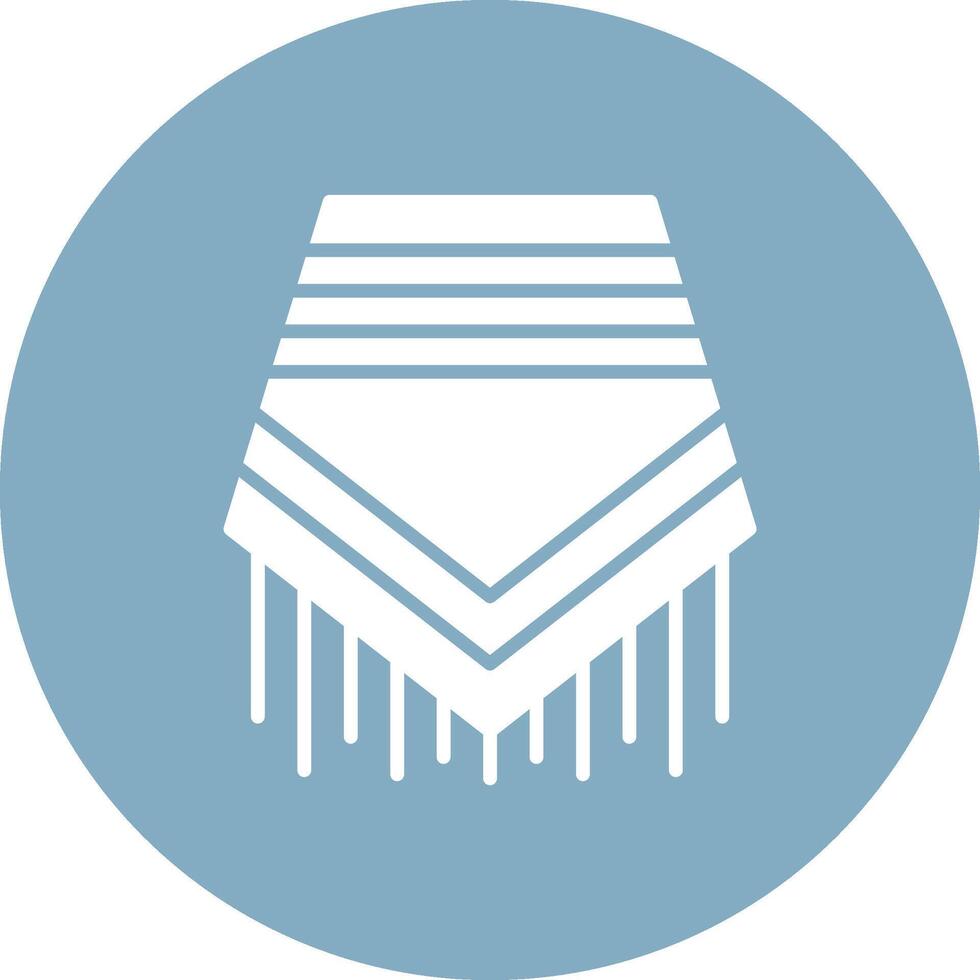 Poncho Glyph Multi Circle Icon vector