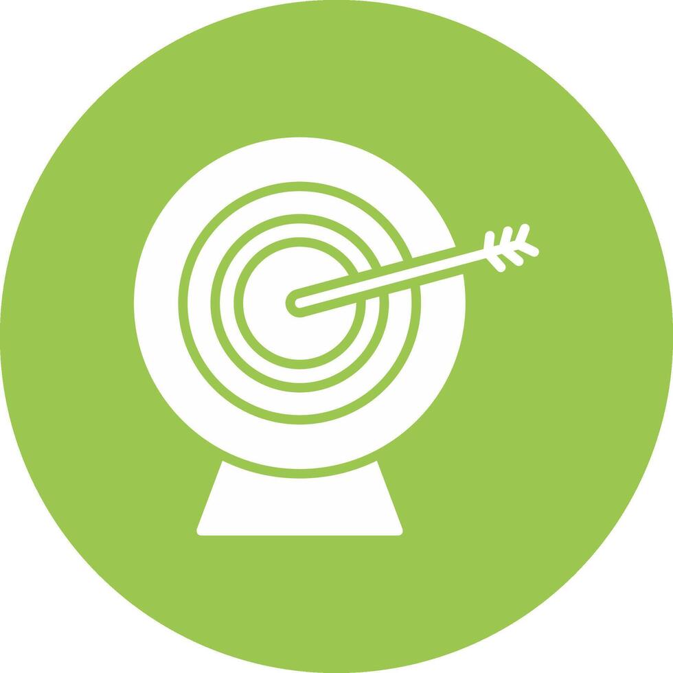 Goals Glyph Multi Circle Icon vector