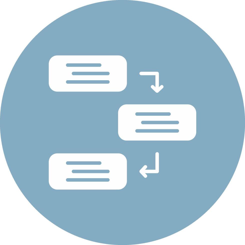 Dependencies Glyph Multi Circle Icon vector