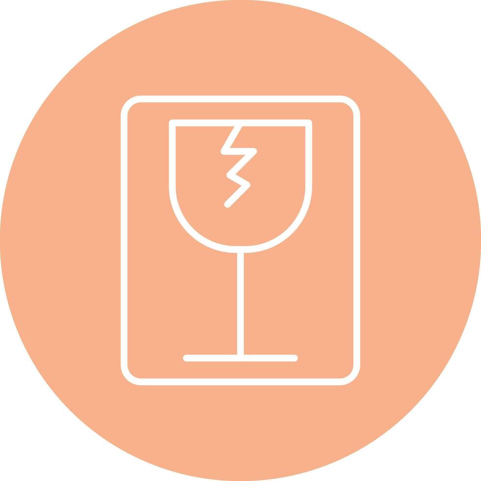 Fragile Line Multi Circle Icon vector
