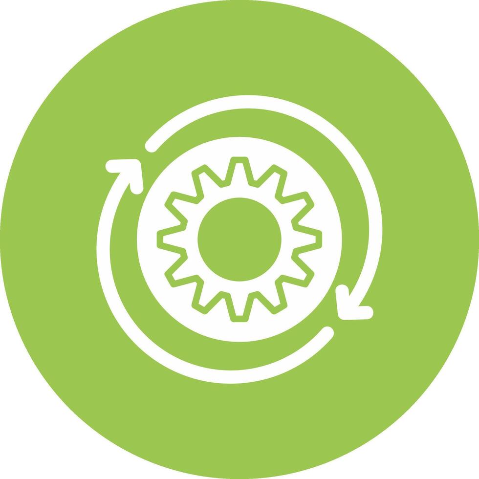 Iteration Glyph Multi Circle Icon vector