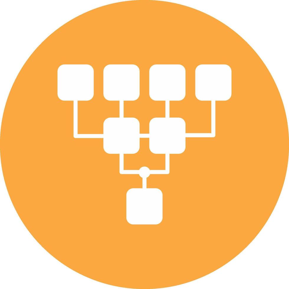 Structure Glyph Multi Circle Icon vector