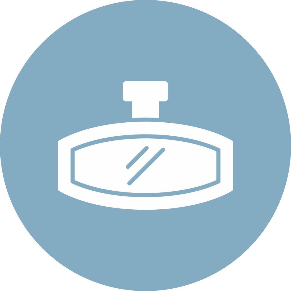 Rearview Mirror Glyph Multi Circle Icon vector
