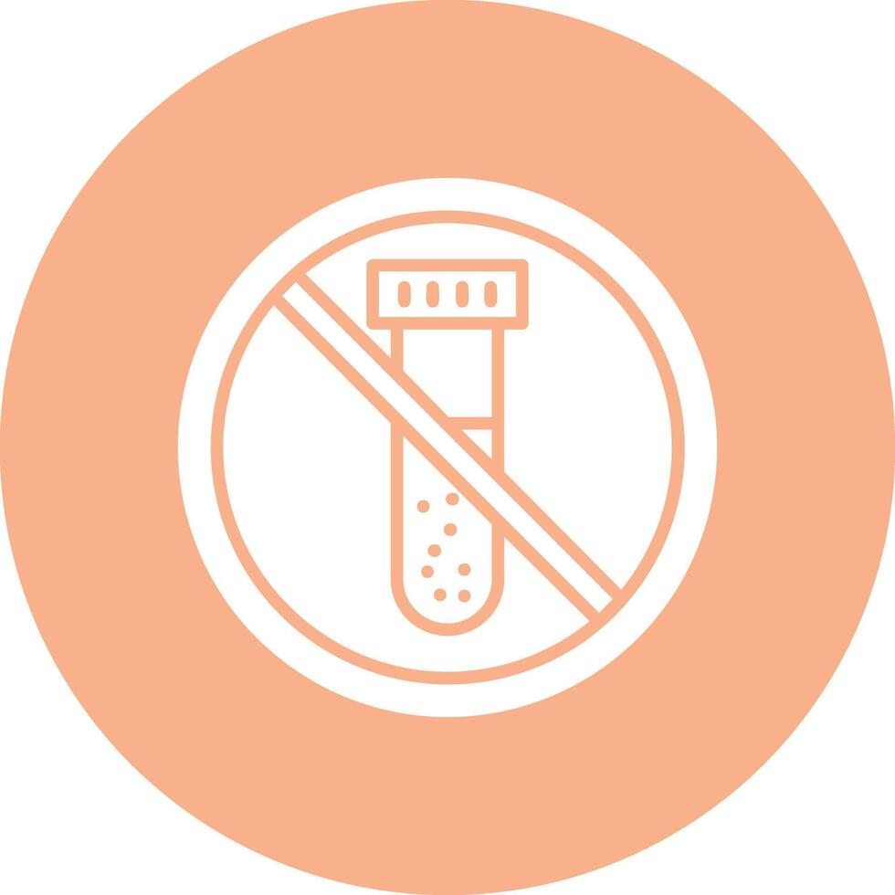 Prohibited Sign Glyph Multi Circle Icon vector