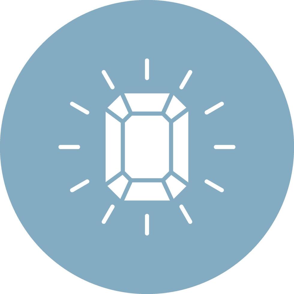 Gem Glyph Multi Circle Icon vector