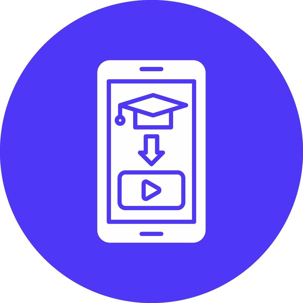 Educational Glyph Multi Circle Icon vector