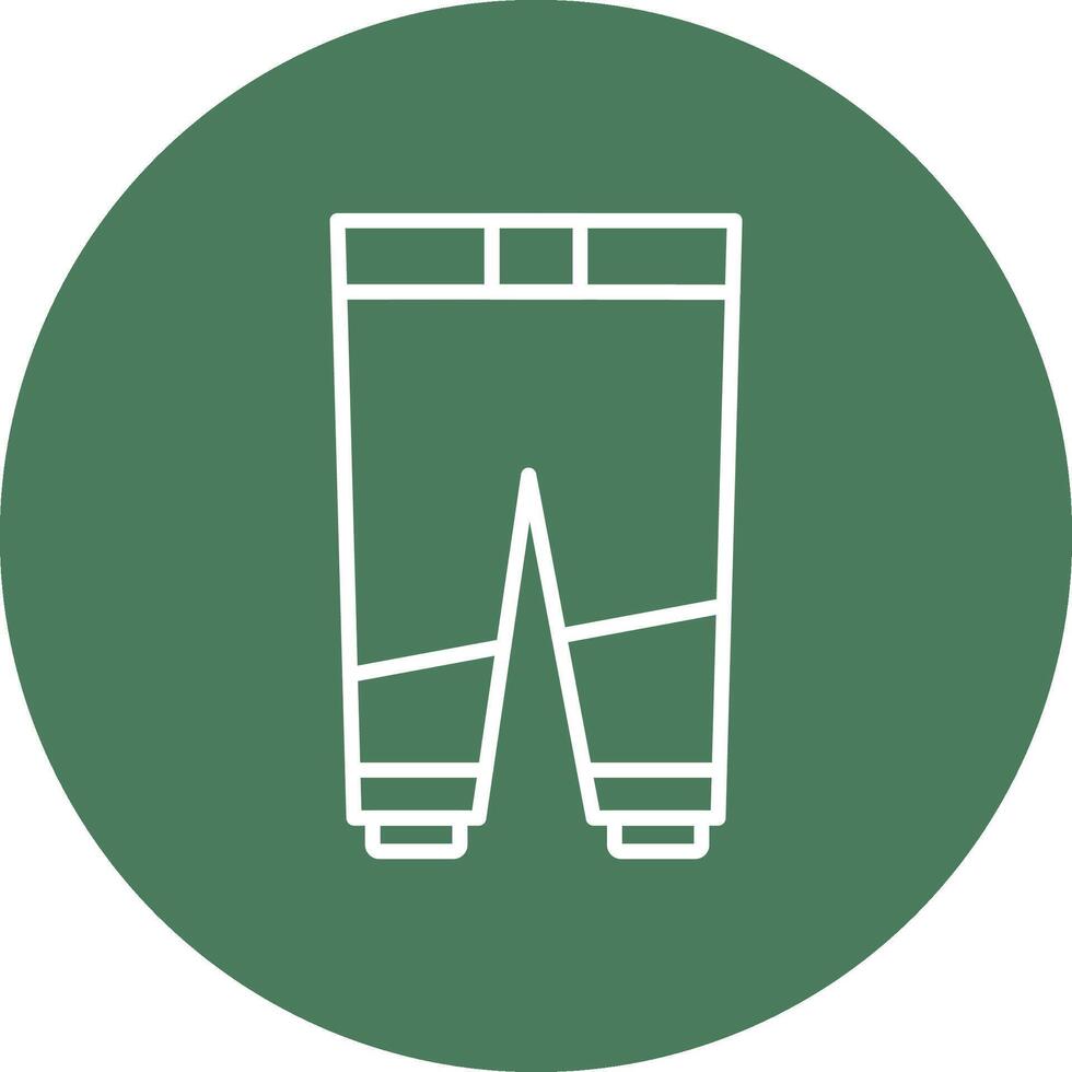 Trousers Line Multi Circle Icon vector