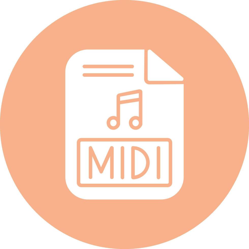Midi Glyph Multi Circle Icon vector