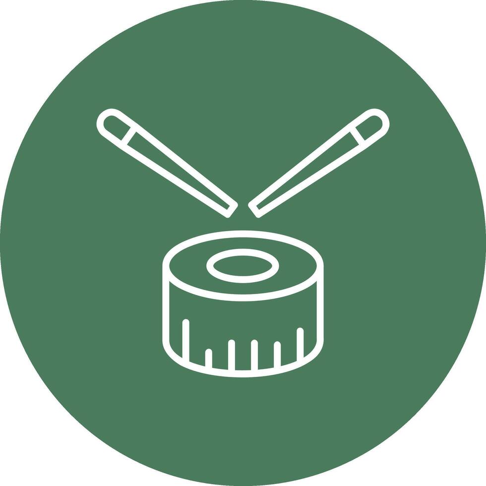 Sushi Line Multi Circle Icon vector