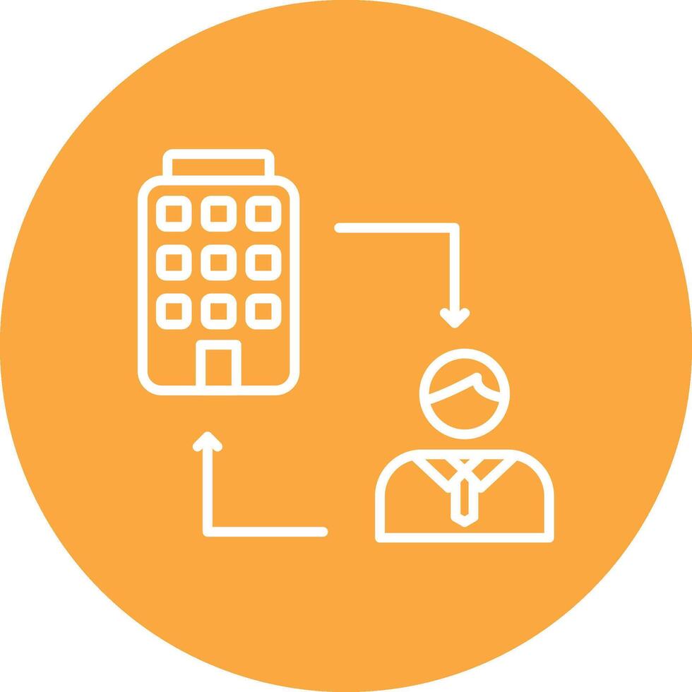 B2c Line Multi Circle Icon vector