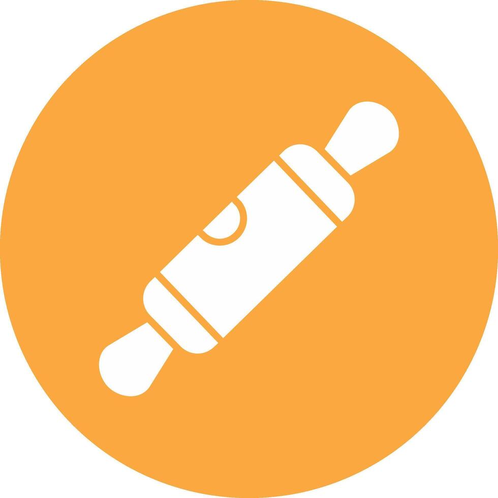 Rolling Pin Glyph Multi Circle Icon vector