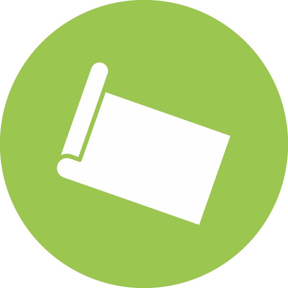 Yoga Mat Glyph Multi Circle Icon vector