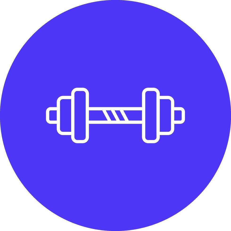 Barbell Line Multi Circle Icon vector