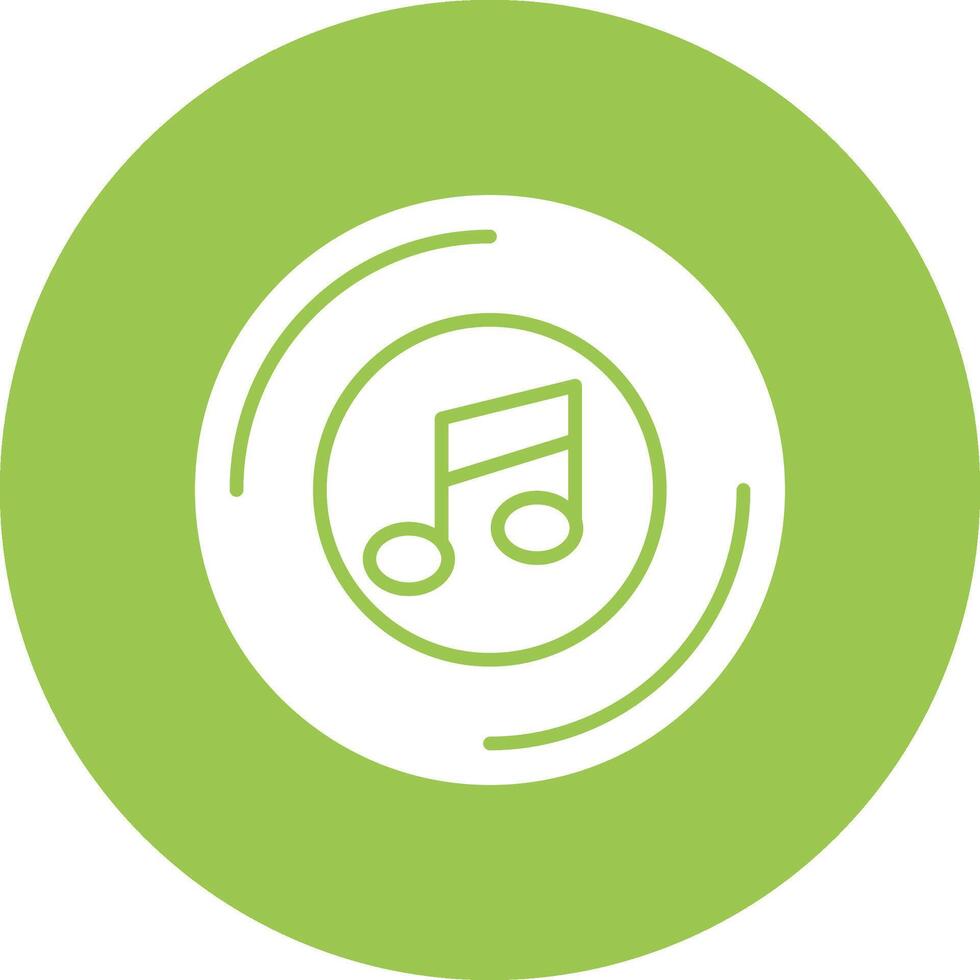 Music Glyph Multi Circle Icon vector