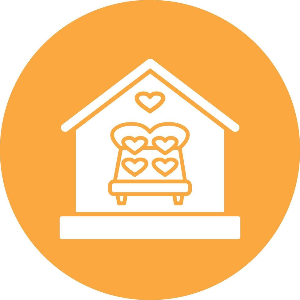 Home Glyph Multi Circle Icon vector
