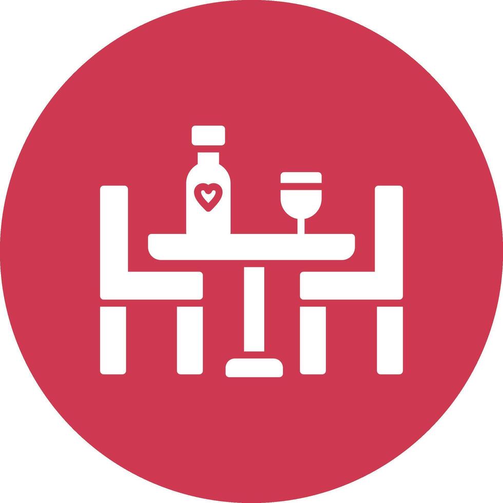 Chair Glyph Multi Circle Icon vector
