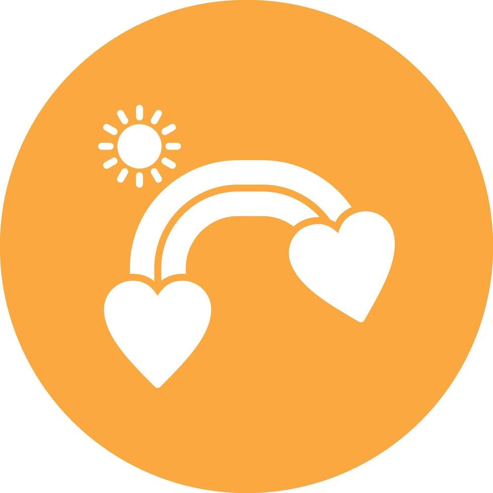 Rainbow Glyph Multi Circle Icon vector