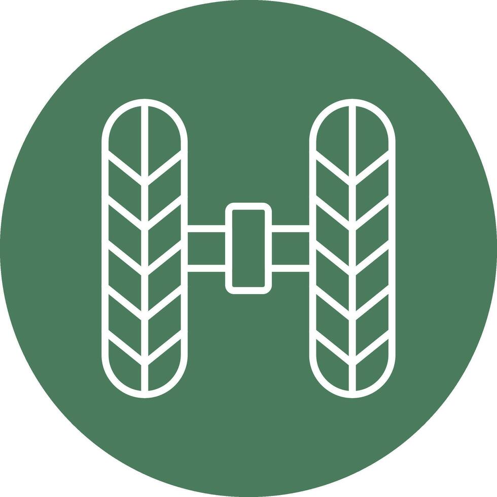 Wheel Alignment Line Multi Circle Icon vector