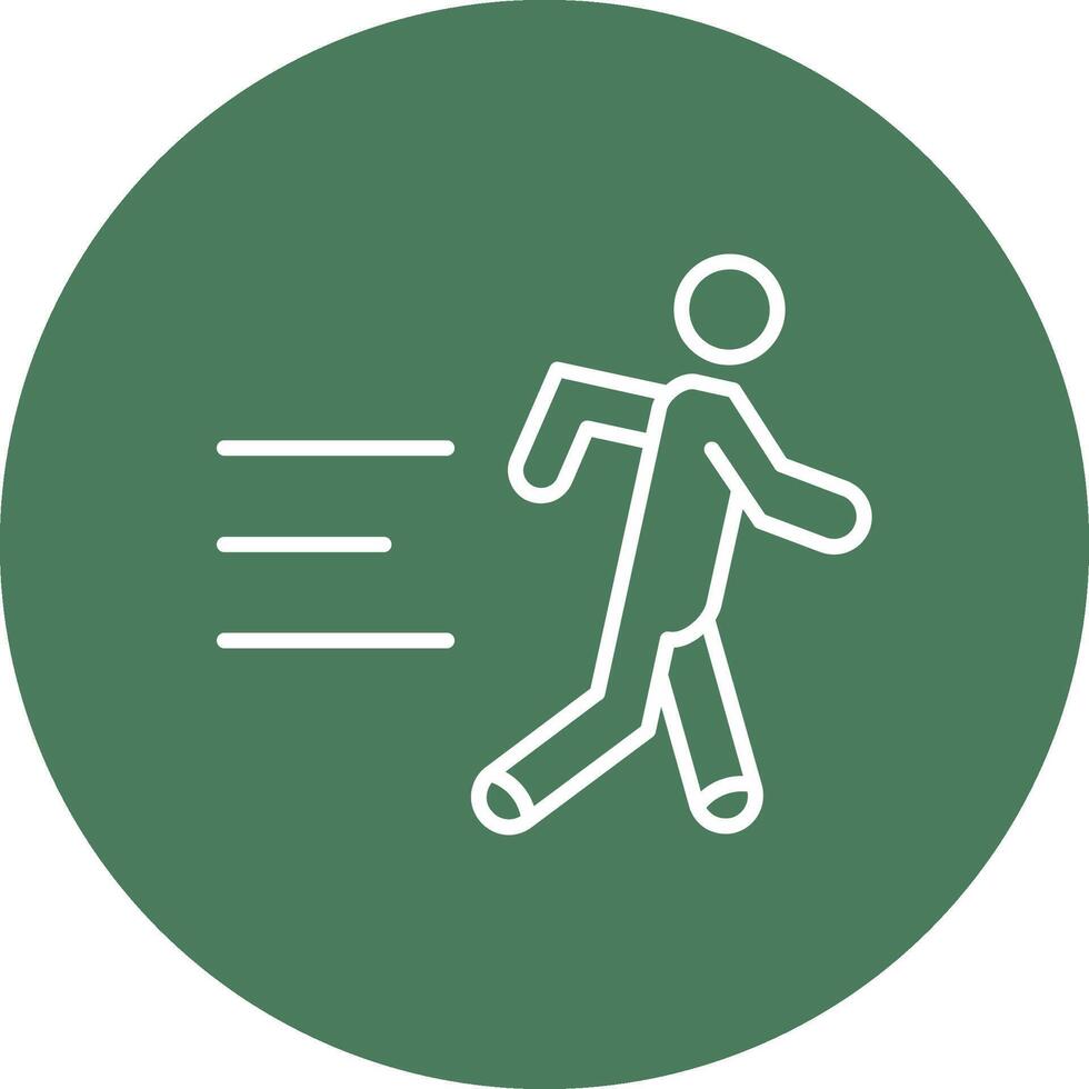 Jogging Line Multi Circle Icon vector
